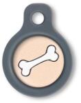 Blucky Bone Pastel Orange Dog Tag small