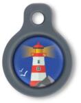 Blucky Azure Dark Blue Dog Tag small