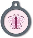 Blucky Butterfly Rose Dog Tag large