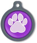 Blucky Wild Paw Purple Dog Tag large - dogshop