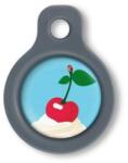 Blucky Sweet Cherry Turquoise Blue Dog Tag small - dogshop