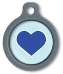 Blucky Heart Pastel Turquoise Dog Tag medium
