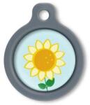 Blucky Sunflower Pastel Turquoise Dog Tag medium - dogshop