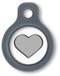 Blucky Heart White Dog Tag small - dogshop