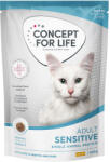 Concept for Life 400g Concept for Life Sensitive Cats száraz macskatáp új receptúrával