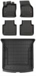  3D gumiszőnyeg szett Skoda Kodiaq 2016-tól, fekete színben