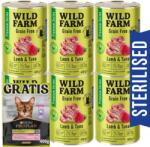  Wild Farm WILD FARM Prémium Gabonamentes Bárány és Tonhal 6x400g - gabonamentes eledel sterilizált macskáknak + PRO PLAN Felnőtt macskaeledel 400g - véletlenszerű szállítás