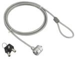 Gembird LK-K-01 Cable lock for notebooks key lock 1, 8m Grey (LK-K-01)