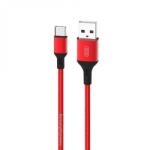 XO Cablu USB-A la USB type C 2A 2m Rosu, XO NB143 (XO-NB143)