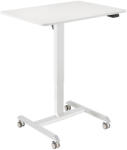 LogiLink Elektromosan Állítható Ülő-álló Munkaállomás, 1 Motor, Gurítható, Fehér EO0050W