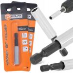 POLAX Mágneses Bittartó, 2 db, Hex 1/4, 60 mm hosszabbító (51-091(X2))