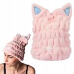 Deni Carte Törölköző Gyorsan Száradó Turbán Sapka Macska Mikroszálas Nedvszívó (75892)