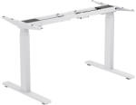 LogiLink EO0051W Logilink Elektromosan Állítható Asztalkeret, 3-szoros Teleszkópos Lábak, 2 Motor, Fehér