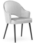 ATREVE Goda Plus Kárpitozott Karfás Szék Bársony Szürke (ATE-GODACHPLGR1XXXP)
