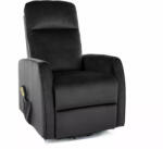 SIGNAL MEBLE Leto Velvet Elektromos Relax Fotel Bársony Fekete (SIG-LETOVC)
