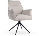 ATREVE SOPHIA Forgó Fotel Bézs PU Fekete Lábbal (ATE-SOPHCHPUTBGEBCKI)