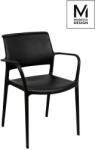 King Home Modesto Design Petra Polipropilén Szék Fekete Matt (KHM-1211-APC)
