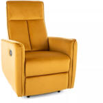 SIGNAL MEBLE Nikos Velvet Kinyitható Bársony Relax Fotel Curry (SIG-NIKOSVCU) - prodis