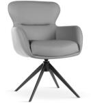 ATREVE HEATHER Forgó Fotel Szürke Fekete Fémlábbal (ATE-HEATCHXXGAYBCKI)