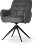 ATREVE MATERO Forgó Fotel Antracit Kárpitozott Karfás (ATE-MATECHXXATEBCKI)