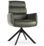 ATREVE CIPHER Forgó Fotel Zöld Bársony Karfás (ATE-CIPHCHPUGENBCKI)