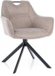 SIGNAL MEBLE Remo Brego Forgó Szék Világos Bézs Szövet Fekete Vázzal (SIG-REMOBRCJBE)
