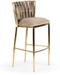 Atreve Hordia Luxus Bárszék Bézs Bársony Arany Lábakkal HORDH7XXBGECGDI (ATE-HORDH7XXBGECGDI)