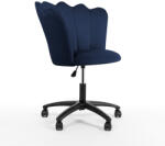 ATREVE Princessa Kagylós Forgószék Kárpitozott Tengerészkék Fekete Vázzal (ATE-PRINCHXXDBLBCKI)