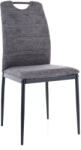 SIGNAL MEBLE Rip Brego Modern Étkezőszék Szövet Sötétszürke Fémvázas Fogantyús (SIG-RIPBRCCSZ)