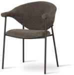 ATREVE NOTI Modern Kárpitozott Szék Sötétszürke Szövettel Fekete Lábakkal (ATE-NOTICHXXGEYBCKI)