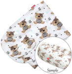 Scamp Formázható univerzális szoptatós párna pamut huzat - White Brown Bears