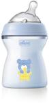 Chicco Natural Feeling cumisüveg 250ml 2m+, kék
