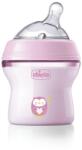 Chicco Natural Feeling cumisüveg 150ml 0m+, rózsaszín