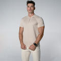 THEAD THEAD. Rövid ujjú galléros pólók AXEL POLO SHIRT Bézs EU M