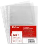Optima File de protectie, A4, cristal, 60 microni, 100 buc/set, Optima Extra Wide Maxi (OP-503006000EW)