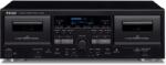 TEAC W-1200 kétkazettás magnó, sztereó, távirányító, USB, AUX, fekete (1500640)