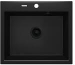 Deante Andante Zqn N103 mosogató, fekete, 1 rekeszes, 600×520mm (ZQN N103)