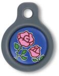 Blucky Blooming Rose Dark Blue Dog Tag small