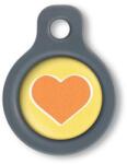 Blucky Heart Yellow Dog Tag small - falatozoo