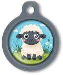 Blucky Baby Lamb Boy Turquoise Blue Dog Tag medium - falatozoo