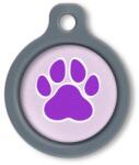 Blucky Wild Paw Pastel Purple Dog Tag medium - falatozoo