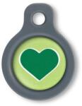 Blucky Heart Lime Green Dog Tag small - falatozoo