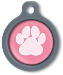 Blucky Wild Paw Dark PInk Dog Tag medium - falatozoo