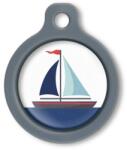 Blucky Azure White Dog Tag medium