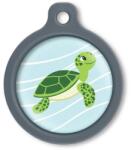 Blucky Baby Turtle Pastel Turquoise Dog Tag large - falatozoo