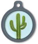 Blucky Cactus Pastel Turquoise Dog Tag large