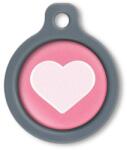 Blucky Heart Dark PInk Dog Tag medium - falatozoo