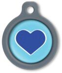 Blucky Heart Turquoise Blue Dog Tag medium - falatozoo