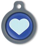Blucky Heart Dark Blue Dog Tag medium - falatozoo