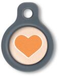 Blucky Heart Pastel Orange Dog Tag small - falatozoo